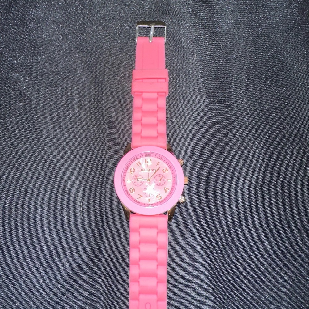 Hot Pink jelly watch